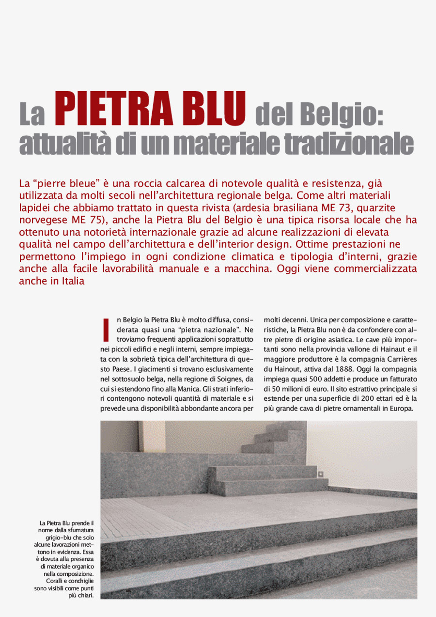 La Pietra Blu del Belgio